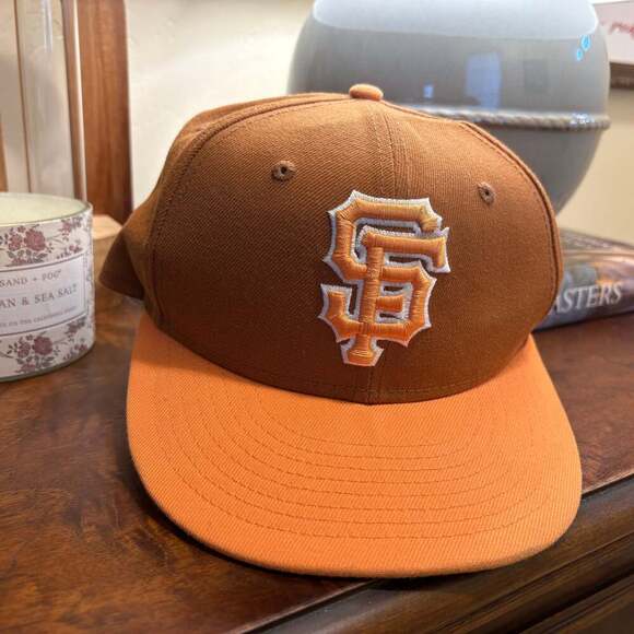 New Era San Francisco Giants Spring Color Two-Tone 9FIFTY Snapback Hat - Brown - Picture 5 of 10